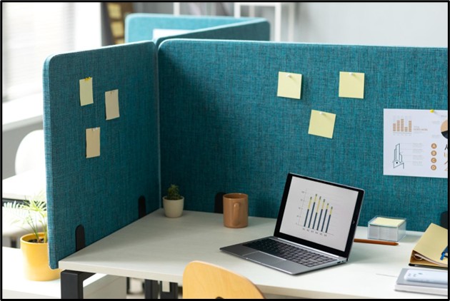 Using Desk Dividers, Rugs, Or Carpets
